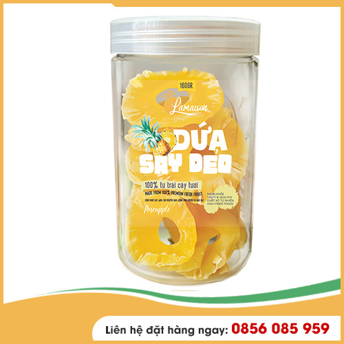 Dứa Sấy Dẻo<br>Khối Lượng Tịnh: 160gr